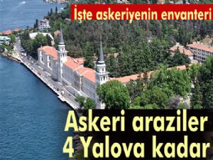 Askeri araziler 4 Yalova kadar