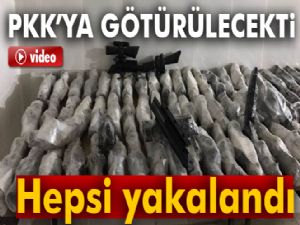 PKK'ya götürülmek istenilen silahlar yakalandı!