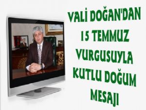 Kars Valisi Rahmi Doğan'ın Kutlu Doğum Mesajı
