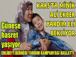 Kars'ta 9 Yaşındaki Çocuk Yardım Eli Bekliyor