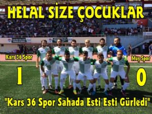 Kars 36 Spor Sahada Esti Esti Gürledi, 1-0