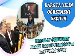 Kars'ta Yıldıray Öğretmen Yılın Öğretmeni Seçildi