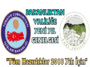 İçişleri Bakanlığı'ndan 81 il valiliğine "Yılbaşı Genelgesi"