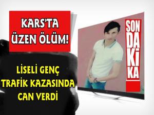 Kars'ta Liseli Genç Trafik Kazasında Öldü
