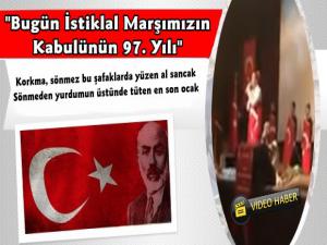 Kars'ta İstiklal Marşı'nın Kabulünün 97. Yılı Kutlandı