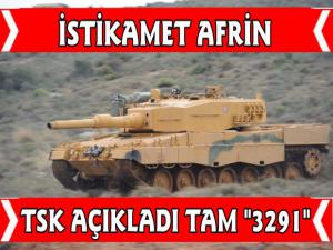 Zeytin Dalı Harekatı'nda 3291 Terörist Etkisiz Hale Getirildi