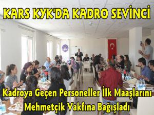 Kars KYKda Kadro Sevinci