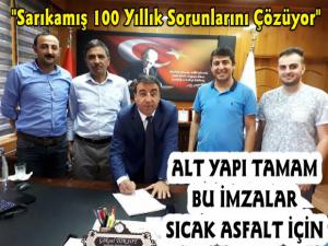 Sarıkamışın Tüm Yolları Sıcak Asfalt Oluyor