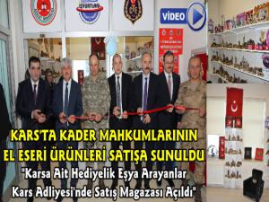 Karsta Mahkumların El Emeği Ürünleri Adliyede Satışa Sunuldu