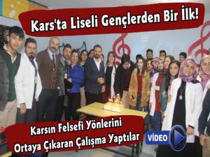 Karsta lise öğrencilerinden Kars İçin Felsefi Kısa Film