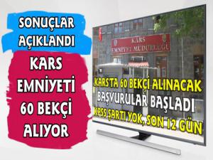 Kars Emniyeti 60 Bekçi Alacaktı Sonuçlar Açıklandı