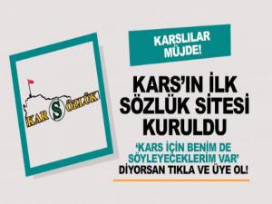 Karsın ilk sözlük sitesi Kars Sözlük kuruldu
