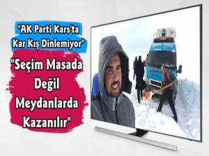 AK Parti Karsta Kar Kış Dinlemiyor!