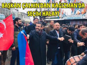 Başkan Çalkından Kağızmanda Seçim Halayı