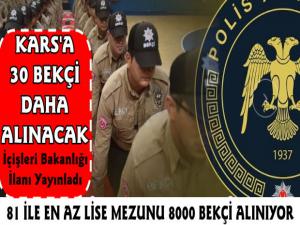 Karsa 30 Bekçi Alınacak Başvurular Pazartesi Başlıyor