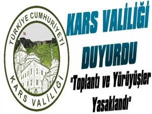 Kars Valiliği Son Dakika Açıkladı, Seçim sonrasında Gösteri Yürüyüş gibi Eylemler Yasaklandı