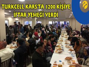 Turkcellden Karsda 1.200 kişiye iftar sofrası