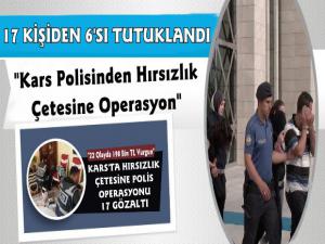 Kars'ta Hırsızlık Çetesi Operasyonunda 6 Tutuklama