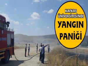 Kafkas Üniversitesi Kampüsünde Anız Yangını