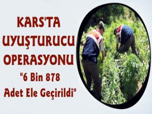 Kars Jandarmadan Uyuşturucu Operasyonu, 6 Bin 878 Adet Ele Geçirildi