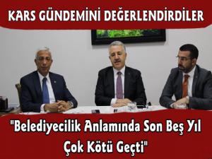 Ahmet Arslan: Belediyecilik Anlamında Son Beş Yıl Karsta Çok Kötü Geçti