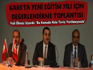 Kars'ta 2019-2020 Eğitim Yılı Hazırlık Değerlendirme Toplantısı