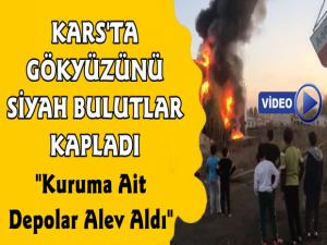 Kars'ta Depo Yangını