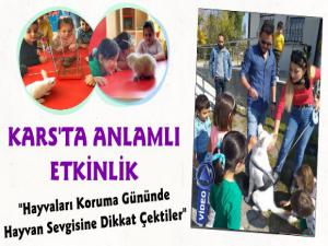 Kars'ta Minik Çocuklar İçin Anlamlı Günde Anlamlı Etkinlik