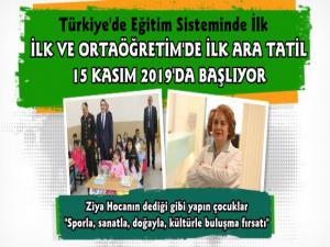 Kars'ta İlk ve Ortaöğretim Okulları 15 Kasım'da 9 günlük Tatil