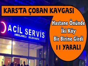 Karsta Çobanların Kavgası İki Köyü Karıştırdı 11 Yaralı