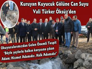 Kuruyan Kuyucuk Gölüne İlk Can Suyu Kars Valiliği'nden