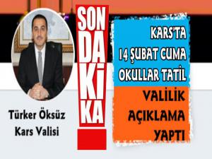 Kars Genelinde Eğitime Kar Tatili