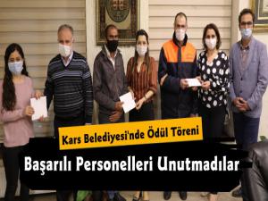 Kars Belediyesi'nden Başarılı Personellere Ödül