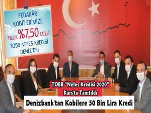 TOBB Nefes Kredisi 2020 Karsta Tanıtıldı