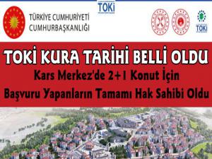 Kars'ta TOKİ'nin Kura Tarihleri Belli Oldu