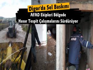 Digor'da Sel Baskını