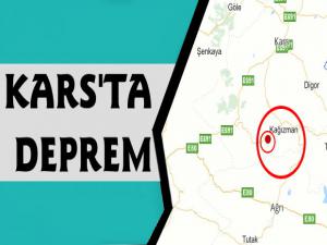 Kars'ta 2.7 Şiddetinde Deprem