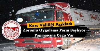 Kars Valiliği'nden Kış Tedbirleri Duyurusu