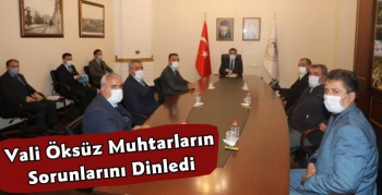 Kars Valisi Türker Öksüz Muhtarların Sorunlarını Dinledi
