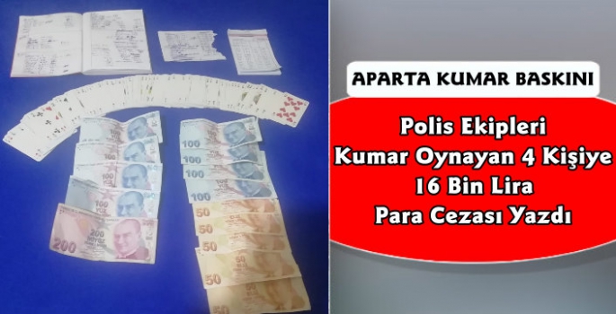 Kars'ta Aparta Kumar Baskını, 4 Kişiye 16 Bin Lira Para Cezası