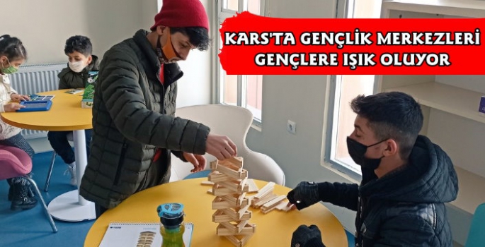 Kars'ta Gençlik Merkezlerine Gençlerden Yoğun İlgi