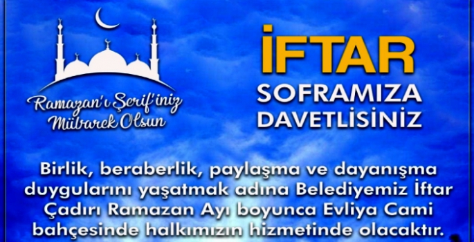 KARS BELEDİYESİ'NDEN İFTAR SOFRALARINA DAVET