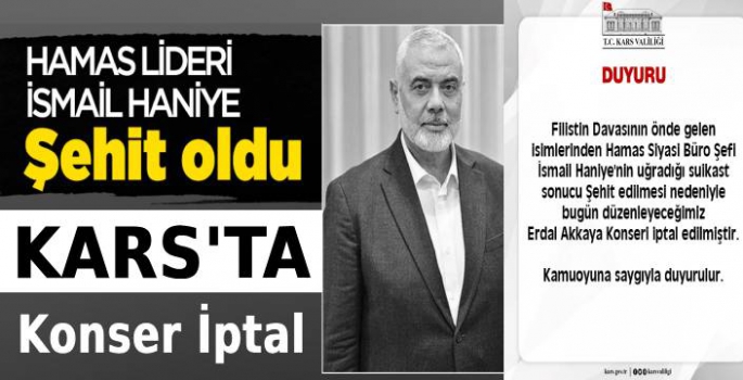 Erdal Akkaya Konseri İptal Edildi