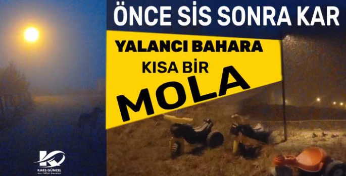 Yalancı Bahar Bitti, Karakış Geri Döndü: Kars ve Ardahan'da Yoğun Kar Yağışı