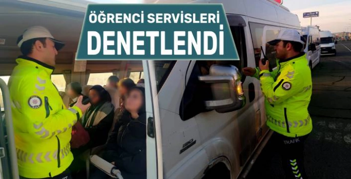 Kars'ta Öğrenci Servislerinin Güvenliği İçin Trafik Ekipleri Denetimde