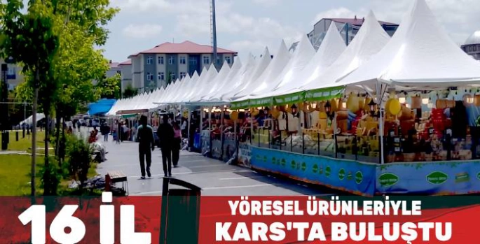 Kars'ta Yöresel Ürünler Fuarı Ziyaretçilerini Ağırlıyor