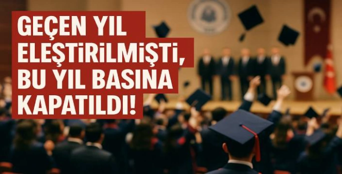 KAÜ'de Mezuniyet: Geçen Yıl Eleştirilmişti, Bu Yıl Basına Kapatıldı!