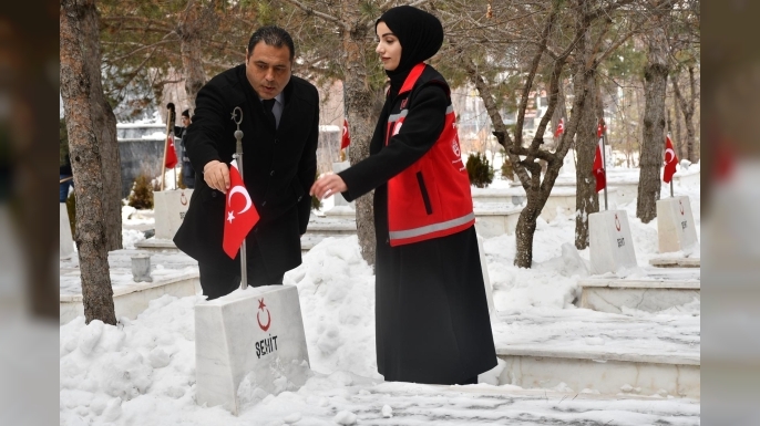 Bakanlığın Başlattığı Program Kapsamında Kars’ta Şehit Kabri Ziyareti