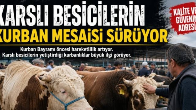 Karslı Besicilerin Kurban Mesaisi Sürüyor