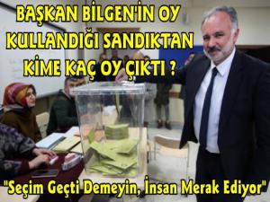 Ayhan Bilgen'in Oy Kullandığı Sandıktan Kime Kaç Oy Çıktı?